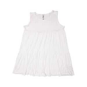 Simplu Women Tunic Dress Cover Up Top White Size L